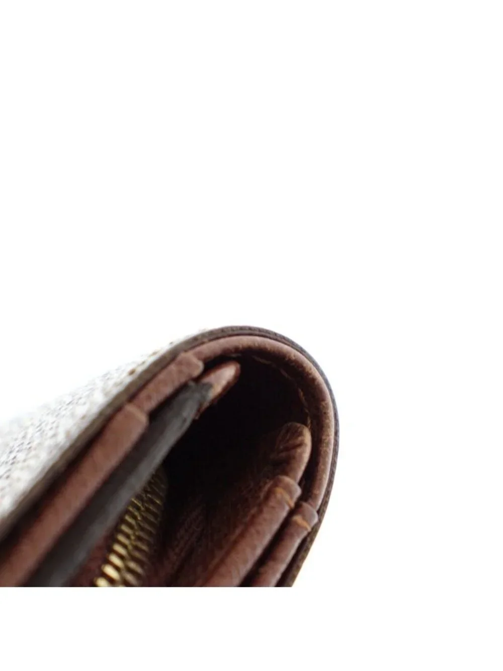Louis Vuitton Portefeuille Tresor Monogram Wallet Bifold Coin Purse Brown